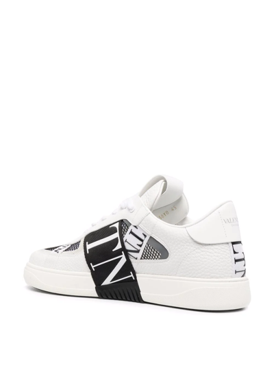 Shop Valentino Vl7n Panelled Sneakers In Weiss