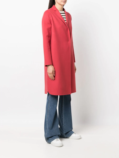 Fabiana Filippi Concealed Midi Coat In Rot