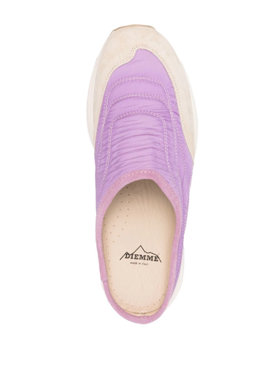 Shop Diemme Maggiore Panelled Slipper In Violett