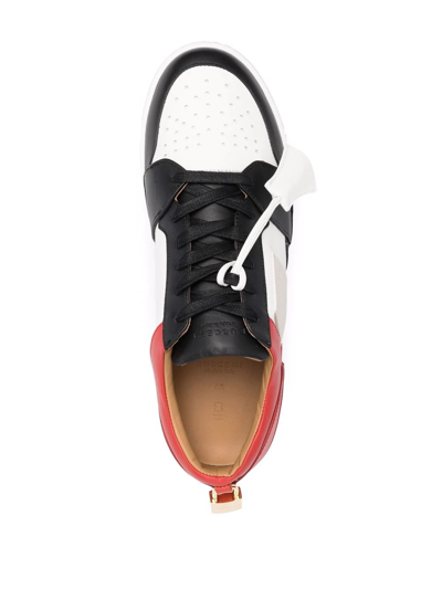 Shop Buscemi Colour-block Sneakers In Weiss