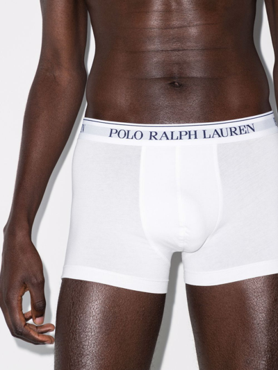 Polo Ralph Lauren Logo-waistband Boxers Three-pack In White