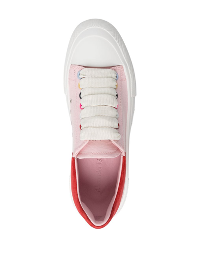 Alexander Mcqueen Low-top Canvas Sneakers In Pink