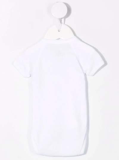 Petit Bateau V-neck Short-sleeve Body In White