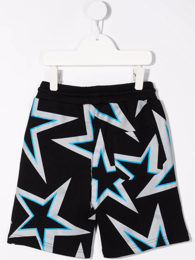 Shop Stella Mccartney Star-print Cotton Shorts In Black