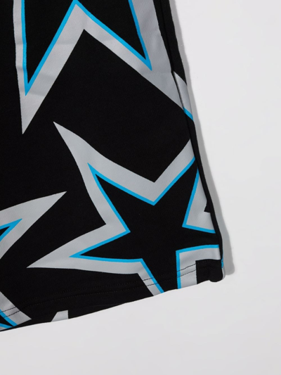 Stella Mccartney Star-print Cotton Shorts In Black