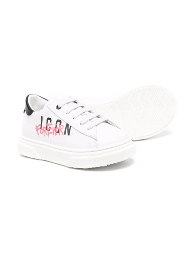 Dsquared2 Forever Icon Low-top Sneakers In White