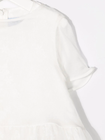 Shop Mi Mi Sol Lace-detail Panelled Midi Dress In Neutrals