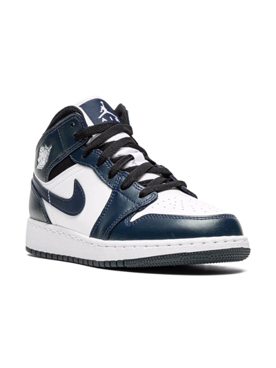 Shop Jordan Air  1 Mid "armory Navy" Sneakers In Blue