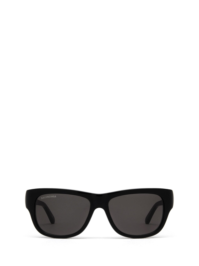 Shop Balenciaga Eyewear Bb0211s Black Sunglasses