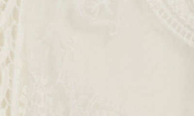 Vince Camuto Leaf Lace Topper In White
