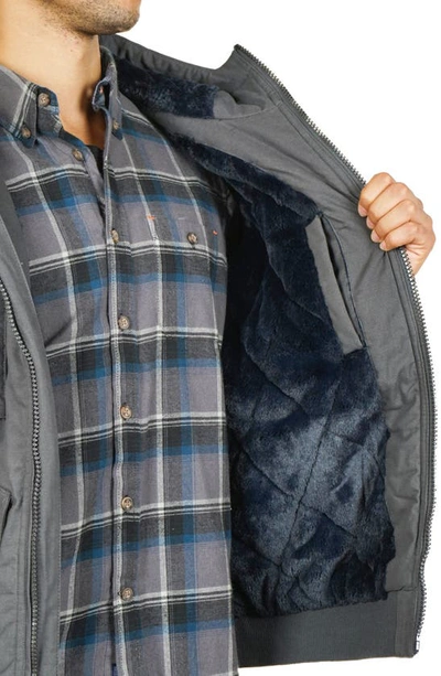 Hawke And Co Cotton 4 Pocket Hooded Jacket In Dark Ebony
