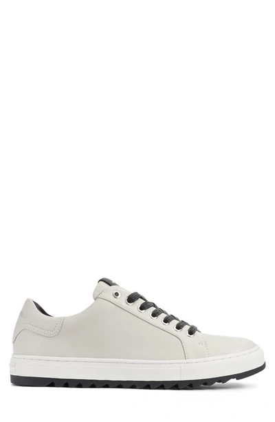 Shop Karl Lagerfeld Paris Leather Low Top Sneaker In Cement