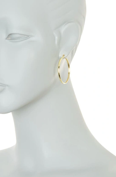 Shop Argento Vivo Sterling Silver 14k Gold Plated Sterling Silver 38mm Click-in Hoop Earrings