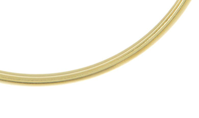 Argento Vivo 14k Gold Plated Sterling Silver 38mm Click-in Hoop Earrings In Gold