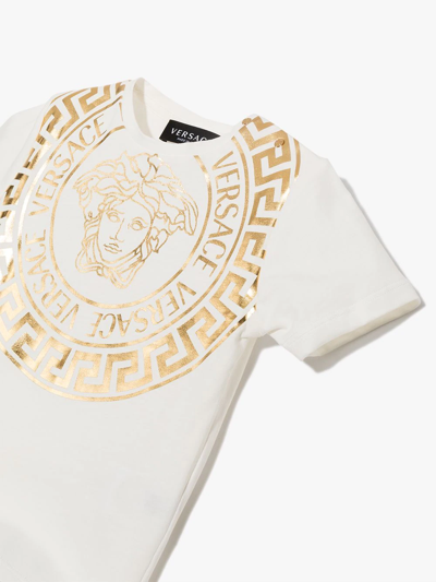 Shop Versace Medusa Head Jersey T-shirt In White