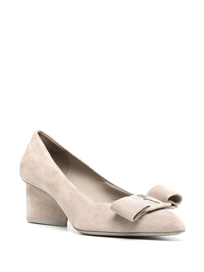 Ferragamo Viva 55 Pumps In Grey