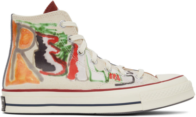 Shop Converse Multicolor Come Tees Edition Chuck 70 High Top Sneakers In Blk/egret