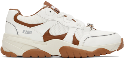 Shop Axel Arigato White & Tan Catfish Sneakers In White/camel