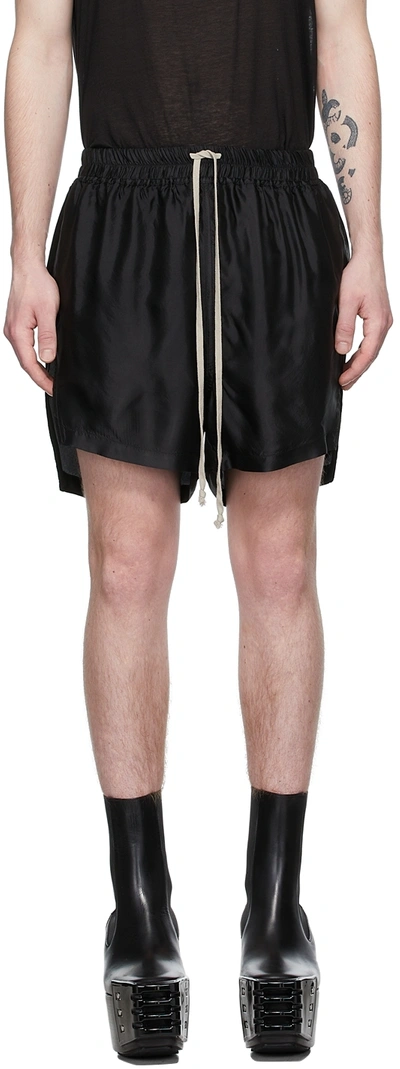 Shop Rick Owens Black Phleg Shorts In 09 Black