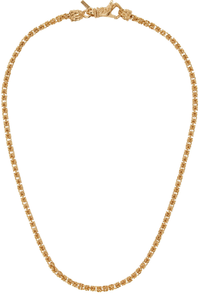 Shop Emanuele Bicocchi Gold Byzantine Chain Necklace