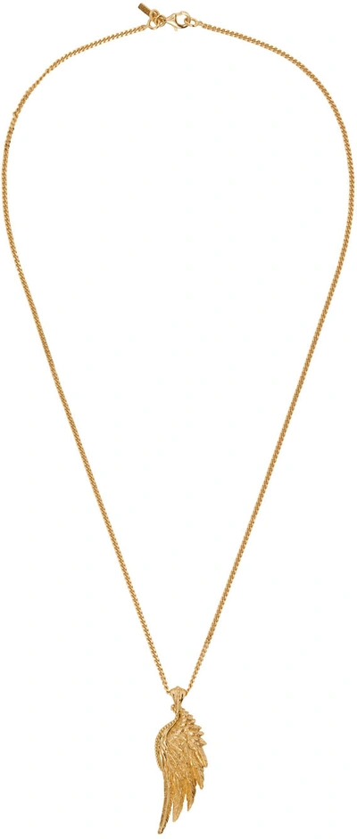 Shop Emanuele Bicocchi Gold Wing Necklace