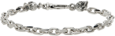 Shop Emanuele Bicocchi Silver Byzantine Chain Bracelet