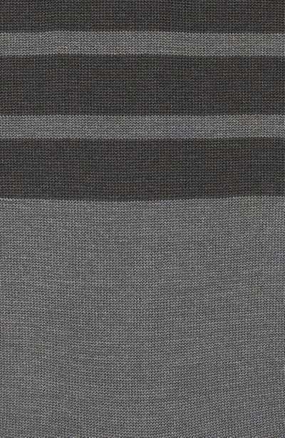 Shop Thom Browne 4-bar Cotton Blend Mid Calf Socks In Med Grey