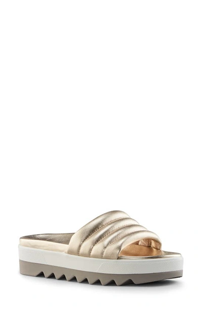 Shop Cougar Prato Slide Sandal In Platino