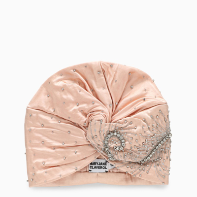 Shop Mary Jane Claverol Pink Midnight Stars Turban With Crystals
