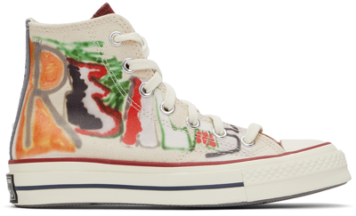 Shop Converse Multicolor Come Tees Edition Chuck 70 High Top Sneakers In White/multi