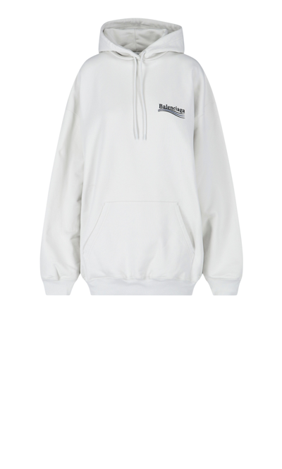 Shop Balenciaga Logo Hoodie