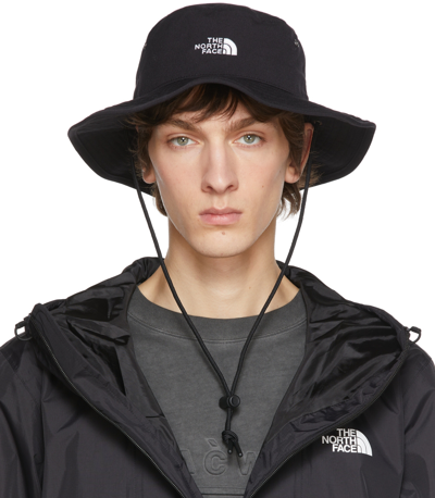 The North Face 66 Wide Brim Bucket Hat with Drawstring in cream-White