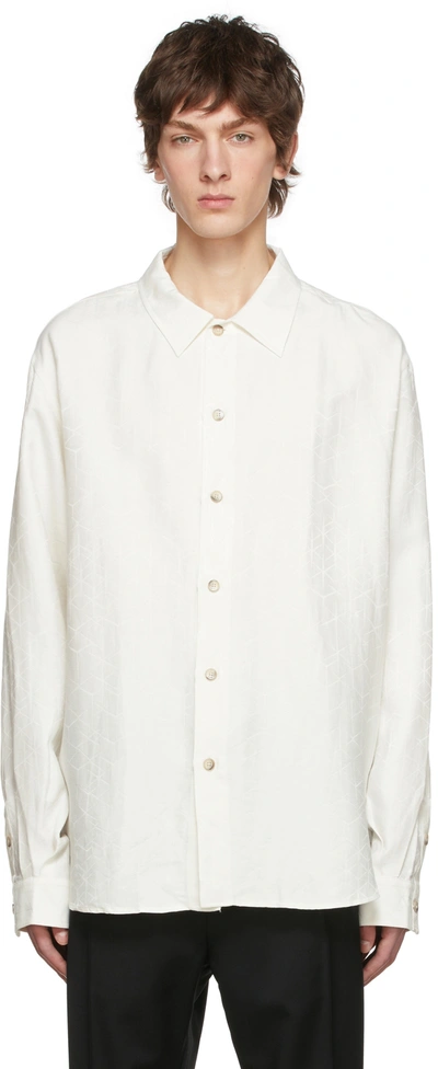 Tom Wood Off-white Viscose Shirt In Ecru | ModeSens