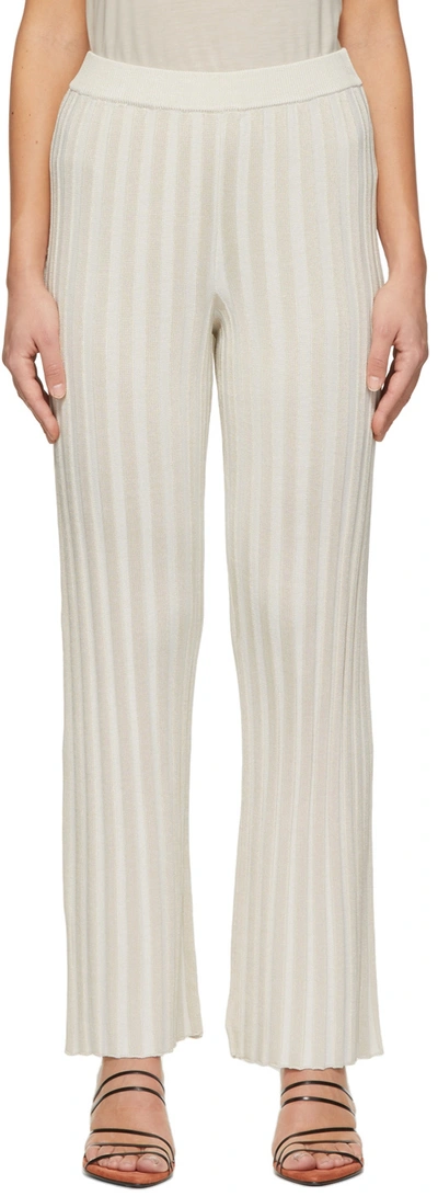 House Of Dagmar Beige Penelope Lounge Pants In Sand