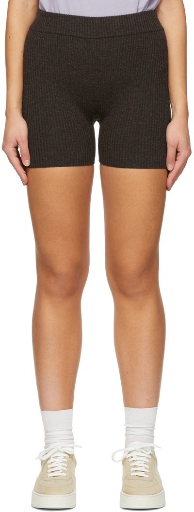 Axel Arigato Brown Wool Shorts In Brown