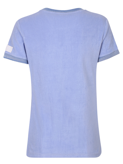 Shop Stella Mccartney Logo-print T-shirt In Blue