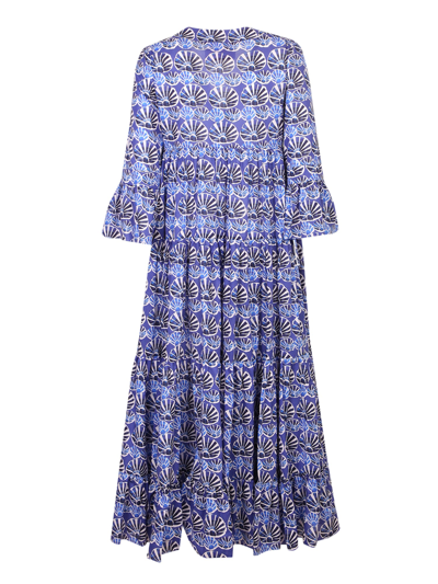 Shop La Doublej Jennifer Jane Printed Dress In Blue