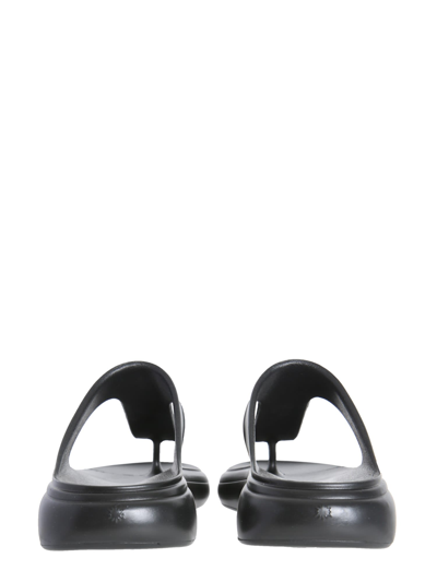Shop Stuart Weitzman Stuflex T-strap Slide Sandal In Nero