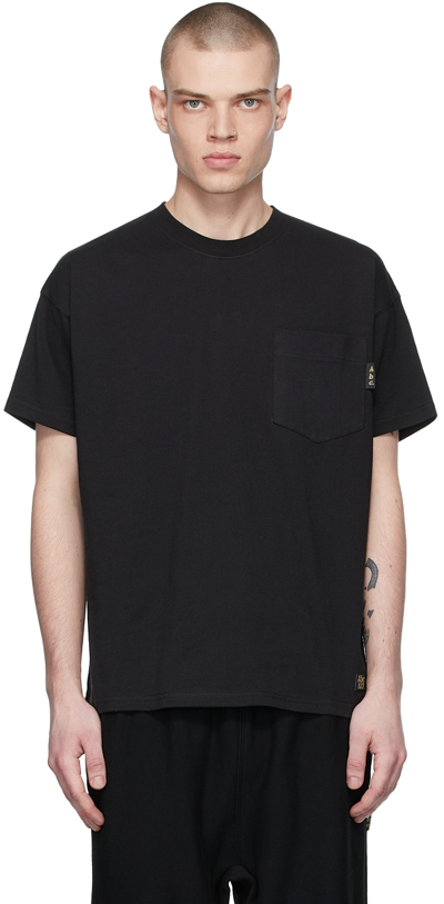 Shop Advisory Board Crystals Black Cotton T-shirt In Anthracite