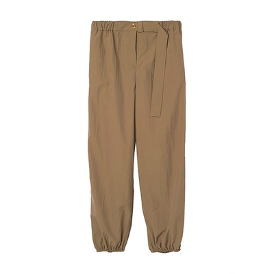 Shop Aeron Kaita - Tracksuit Pants With A Buttons In Light Khaki