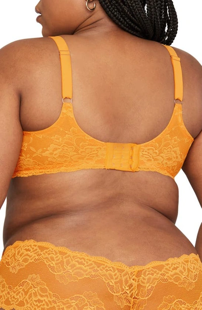 Shop Montelle Intimates Montelle Intimate Muse Full Cup Lace Bra In Mango Sorbet