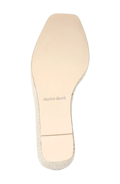 Shop Charles David Gracie Wedge Espadrille Sandal In Dark Beige
