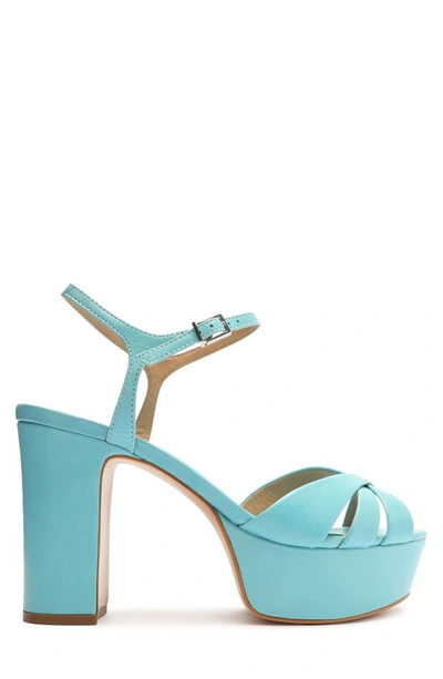 Shop Schutz Keefa Platform Sandal In River Acqua