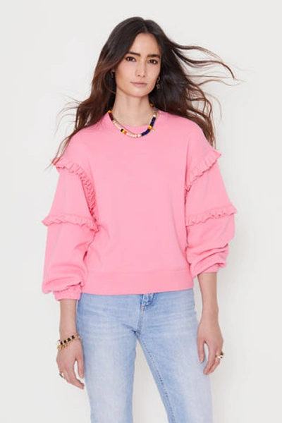 Shop Rebecca Minkoff Evelyn Sweatshirt In Azalea Pink