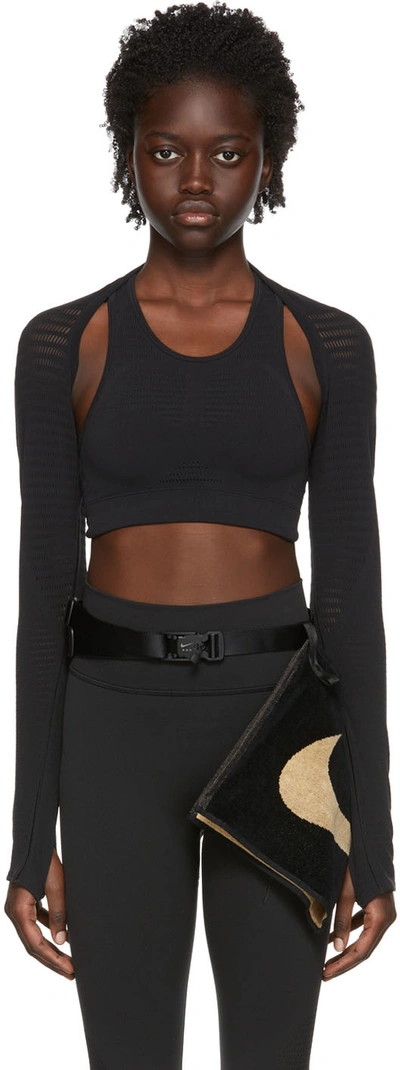 Shop Nike Black Mmw Edition Nylon Bra Set