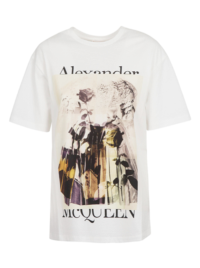Shop Alexander Mcqueen Logo Printed T-shirt In White