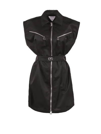 Shop Bottega Veneta Sleeveless Dress With Zip In Default Title