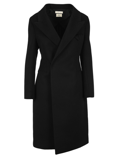 Shop Bottega Veneta Single Breasted Coat In Black