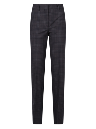 Shop Burberry Slim Fit Trousers In Grey