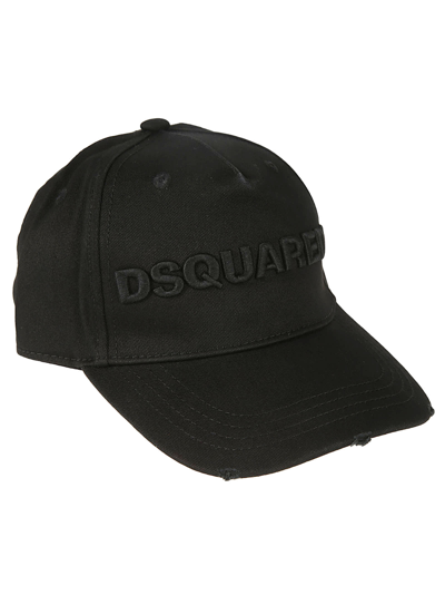 Shop Dsquared2 Gabardine Baseball Cap In Black
